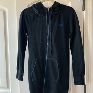 Vans lightweight long black zip up hoodie
